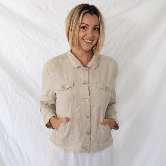Linden Hill Jackets & Coats Linden Hill Linen Jacket Poshmark